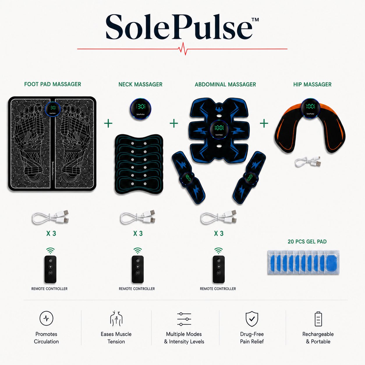SolePulse EMS Foot Massager